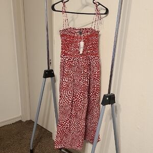 J. Crew Paloma Dress Strawberry cotton Poplin NwT